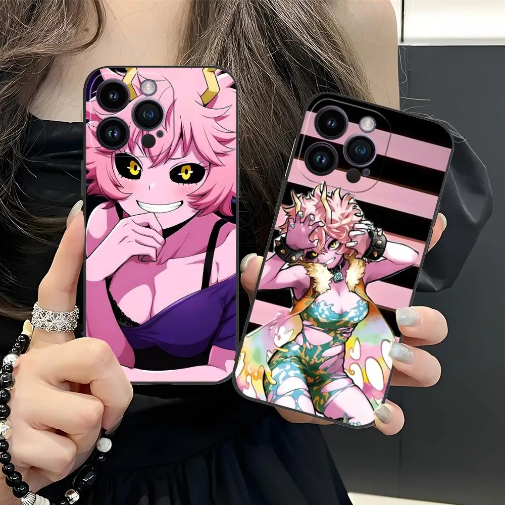 

Чехол для телефона Hero Academia Mina Ashido для iPhone 17, 16, 15, 14, 13, 12, 11 X XR XS 8 7 Pro Max Plus, мини-цветный защитный роскошный чехол
