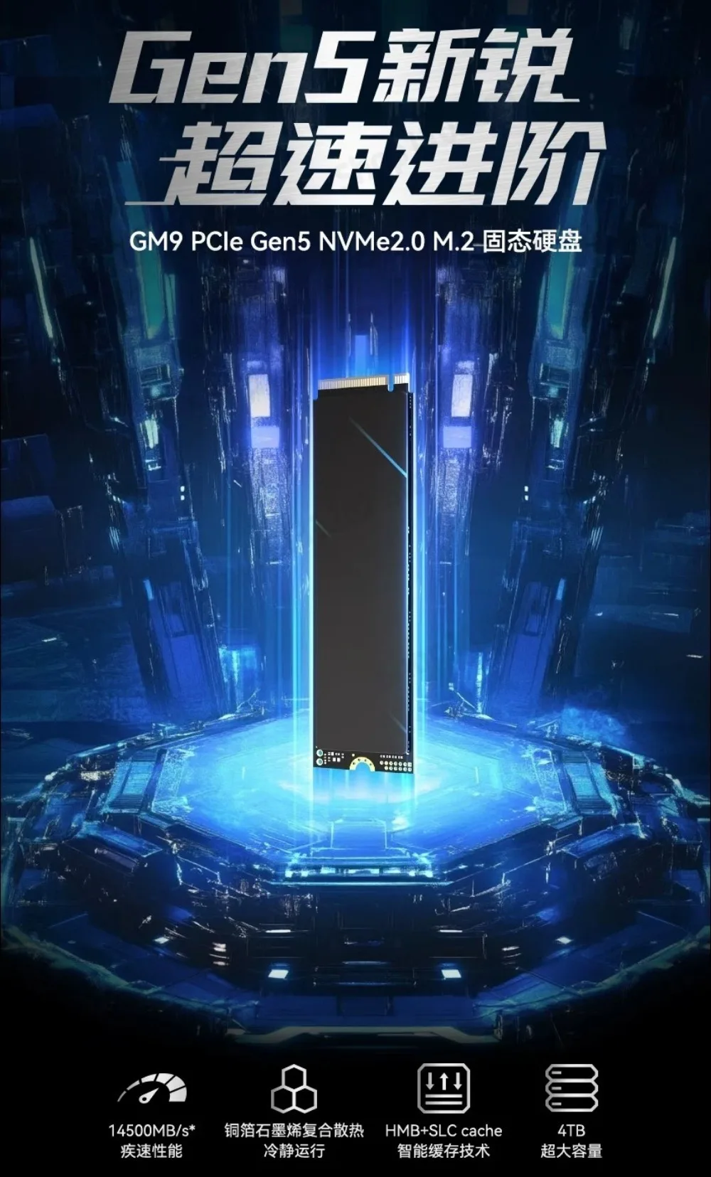 GM7 GM7000 GM9 1TB 2TB 4TB M.2 PCIe 4 5 SSD for PC