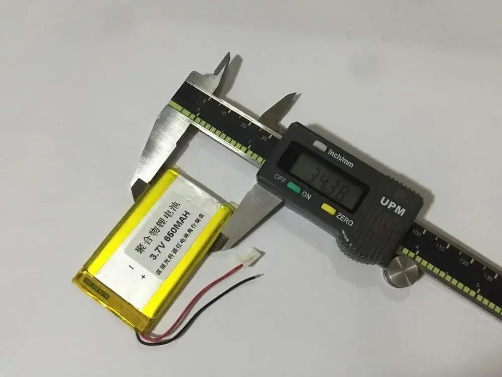 새로운 전체 용량 3.7V 폴리머 리튬 배터리 303557 650MAH GPS 워키 토키/장비/미니