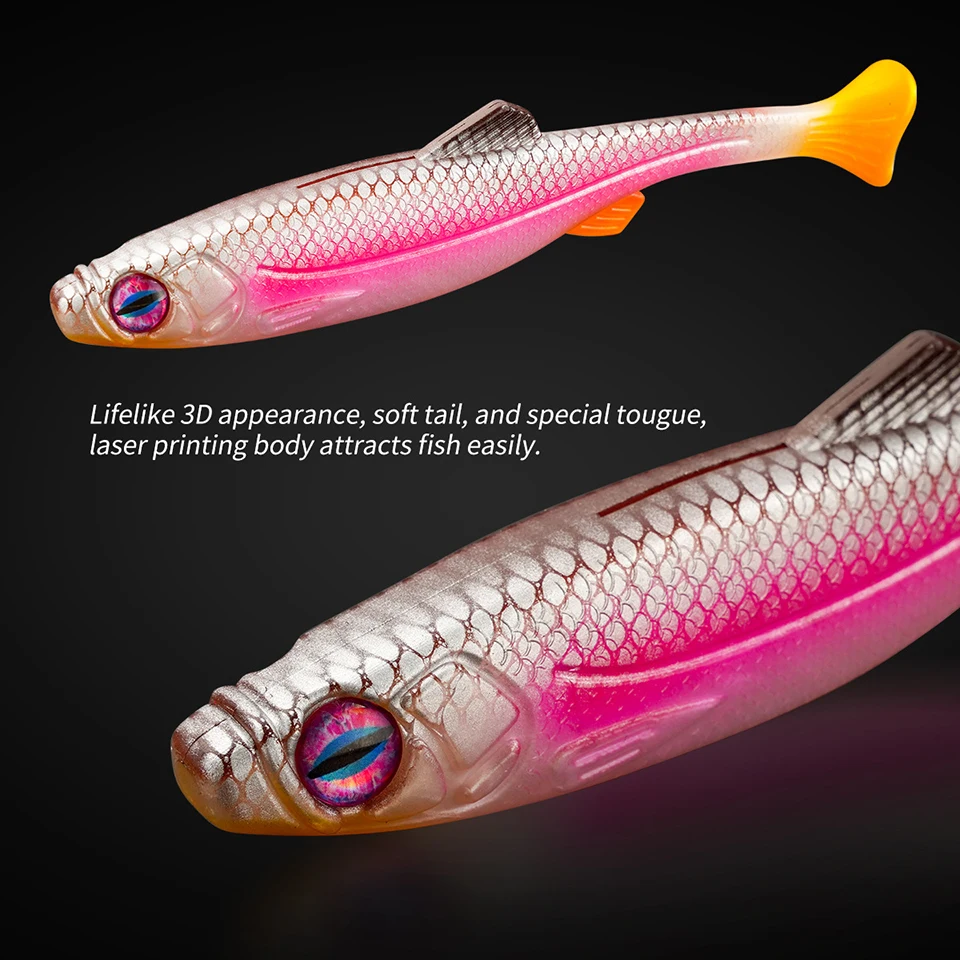 WALK FISH Swimbait Shad cola pala – señuelo blando para lucio - imagen 3