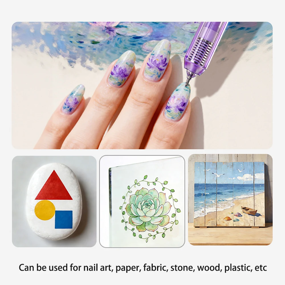Mehrfarbiger Acrylstift, 0,8 mm Neutralstift, geeignet für Nagelkunst, Notizen von Schülern, Schlüsselmarkierungen usw. – Detail 4