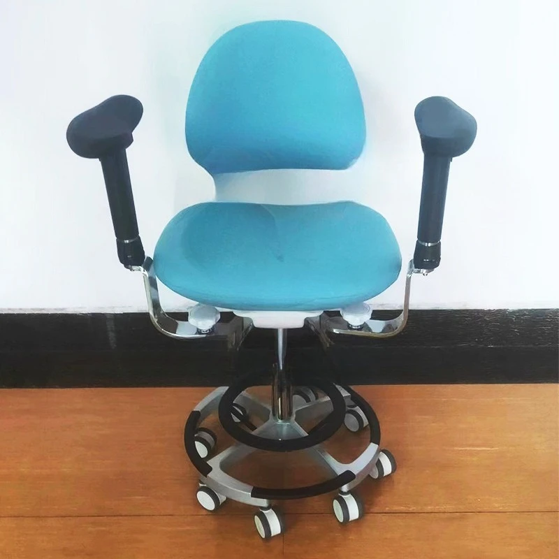 Double Armrest Leather Physician Chair Computer Chair Rotatable