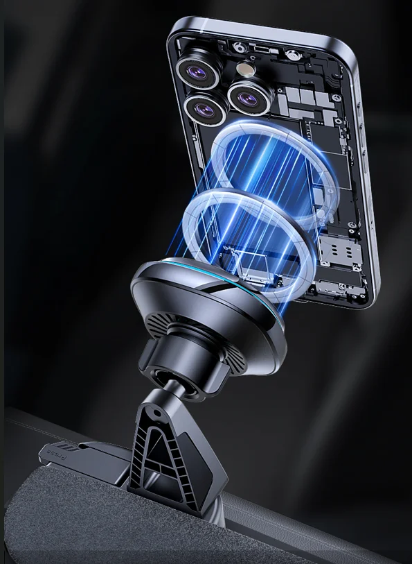 قابل للتعديل حامل هاتف السيارة المغناطيسي جبل ل تسلا نموذج 3 نموذج Y هايلاند 2023-2025 إطار دعم هاتف السيارة الملحقات #5