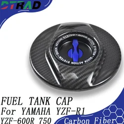 Motorcycle Quick Release Fuel Tank Cap For YAMAHA YZF-600R 750/R/SP R1/R1M Carbon Fiber Fast Plug Gas Oil Cover Accessories