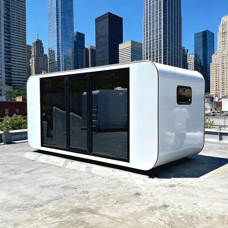 KT All-in-One Mobile Prefabricated Apple Cabin Instant Apple Cabin for Use As Site Office Portable Sun Room for Outdoor