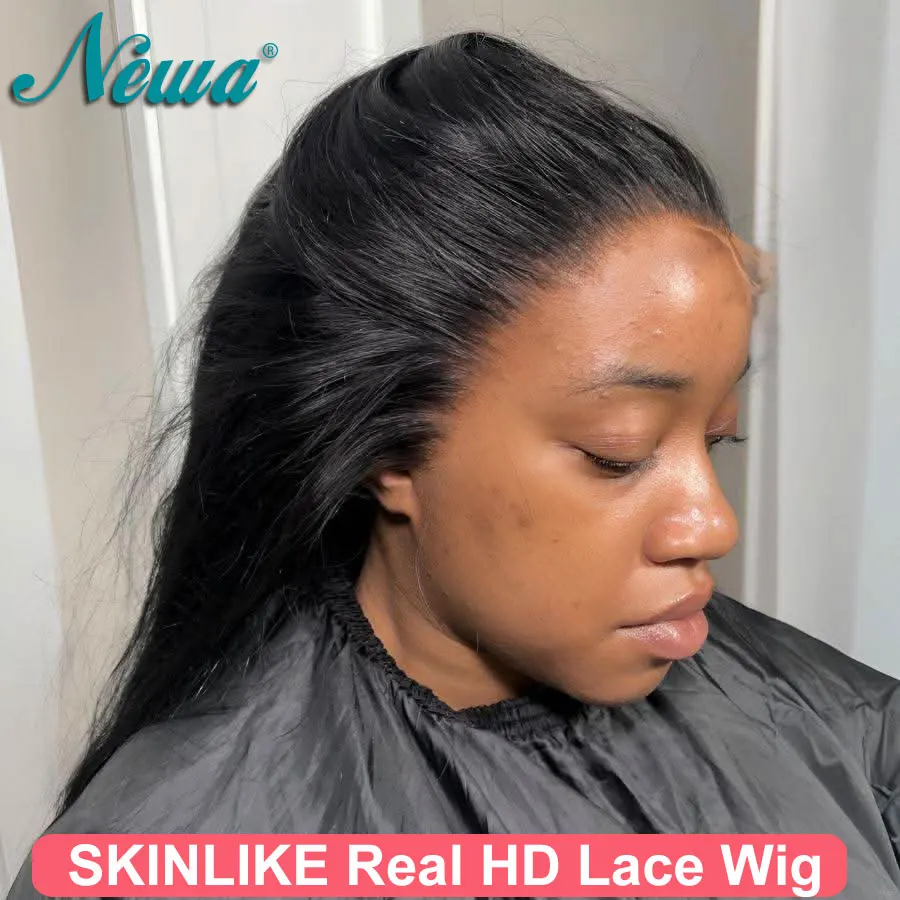 Newa Hair Skinlike Real HD Lace 13X6 13x4 Full Frontal Wig Silk Straight Pre Plucked 5X5 9X6 7x5 HD Lace Closure Glueless Wigs