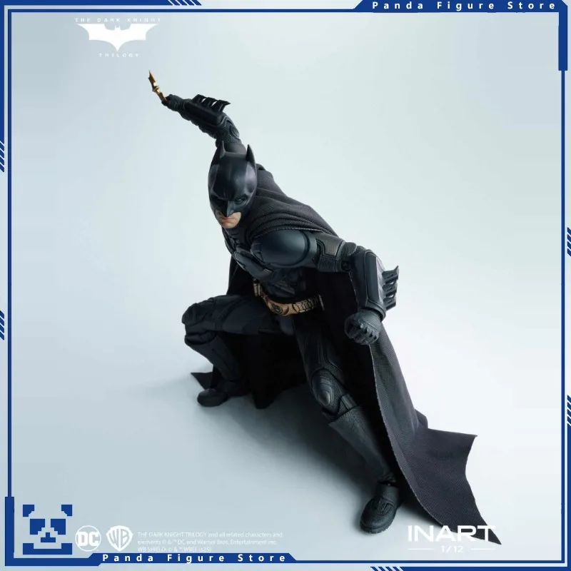 재고 있음 100% 오리지널 INART 1/12 SHF 배트맨 다크 나이트 트릴로지 베일 디럭스 버전 애니메이션 액션 피규어 모델 장난감