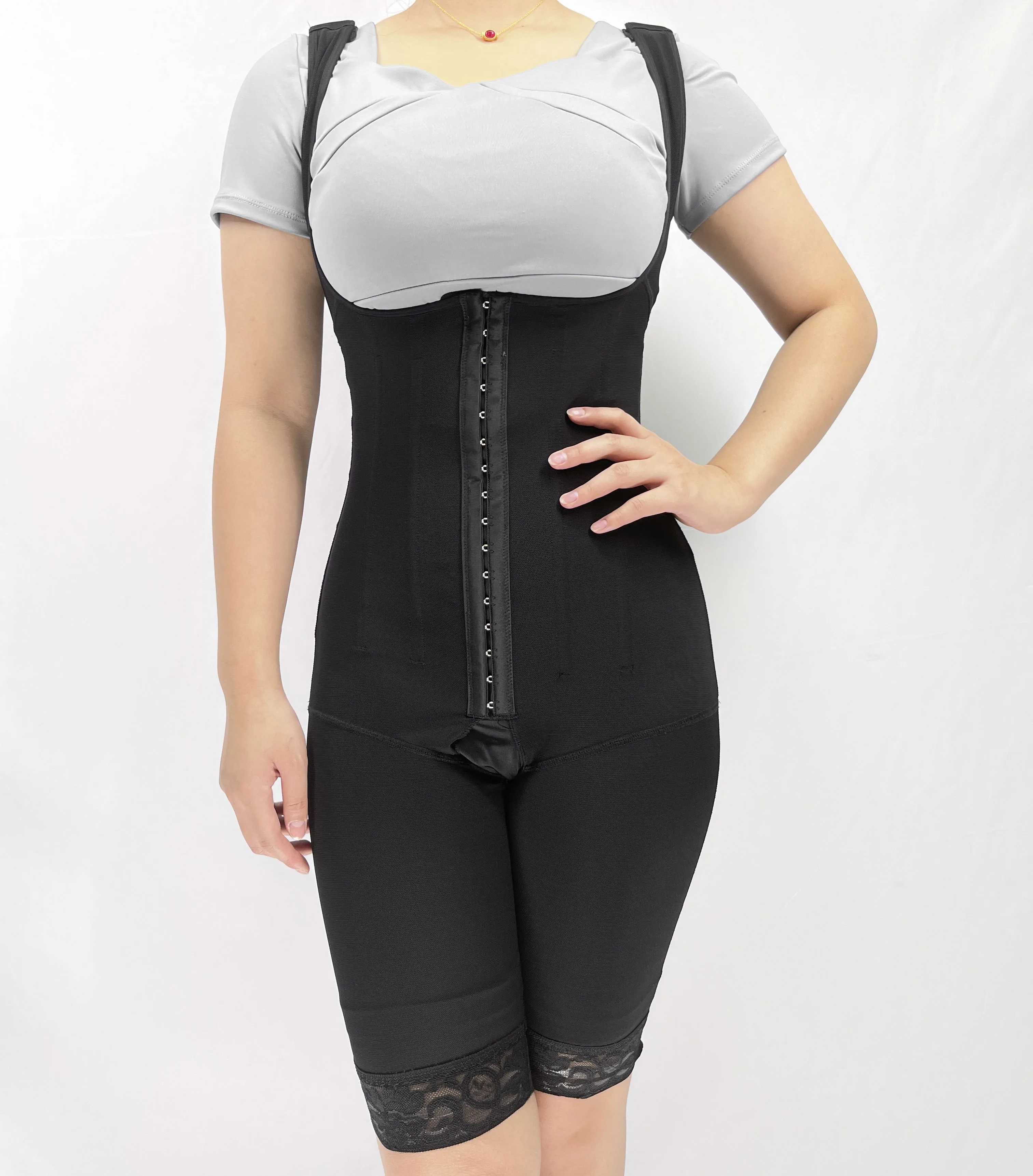 ชุดกระชับสัดส่วนสะโพกสำหรับผู้หญิงชุดกระชับสัดส่วนแบบเต็มรูปแบบชุดกระชับสัดส่วนควบคุมหลังผ่าตัดขนาด2พลัสไซส์