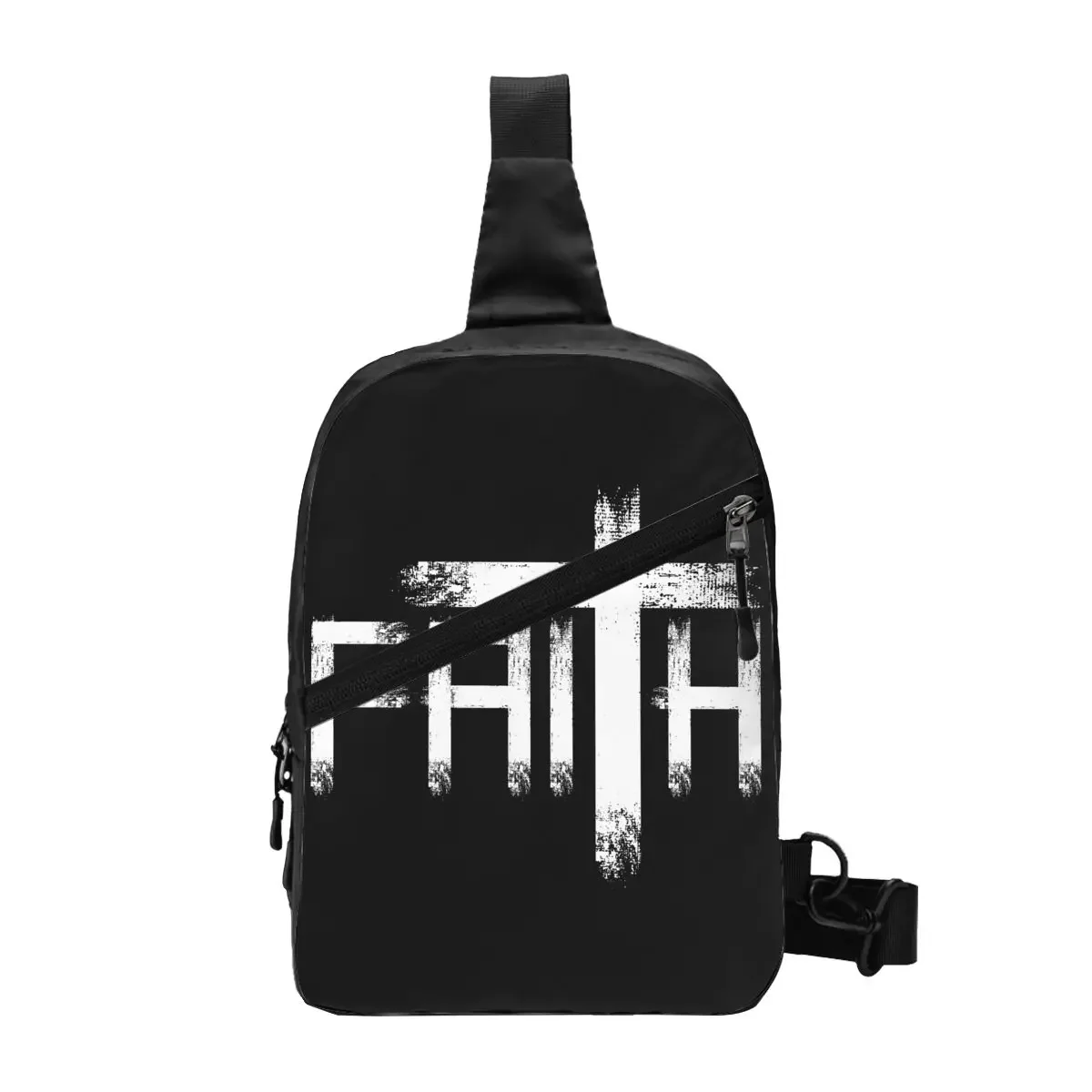 God Preacher Believer Christian Sling Crossbody Backpack Faith Religious Shoulder Chest Bag for Travel Hiking Daypack