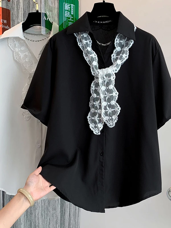 Plus Size Damen Casual Ort Sve irt Sommer 2025, Design Sensation, lockere Passform, vielseitiges Top, Pendeln, reine Farbe