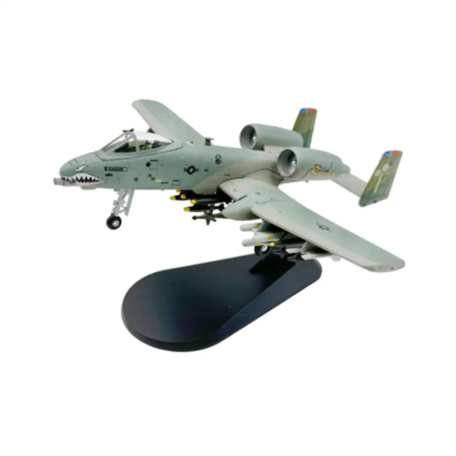 

1/100 Diecast Fighter Plane Model Realistic Airplane for Living Room Office