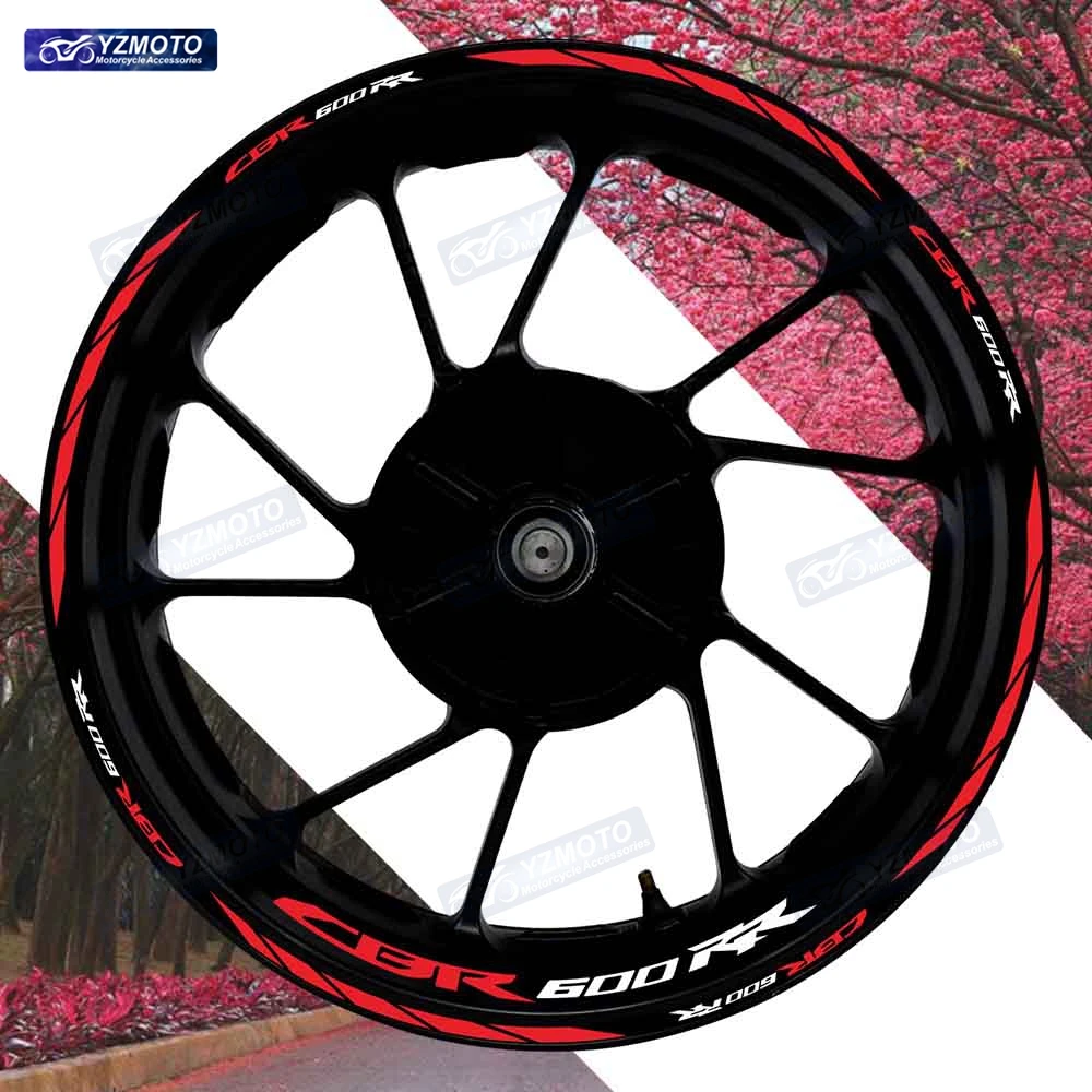 

For Honda CBR600RR Motorcycle 17 Inch Front And Rear Wheel Hub Decal Modified Decorative Reflective Waterproof Rim Stickers