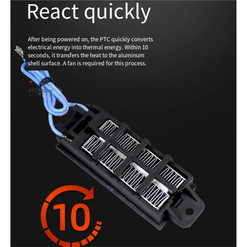 เครื่องทำความร้อน ABKO-PTC -92X31x25 มม. ออกแบบมาสำหรับระบบ 12V 24V 48V 110V 220V - ระบบควบคุมอุณหภูมิคงที่