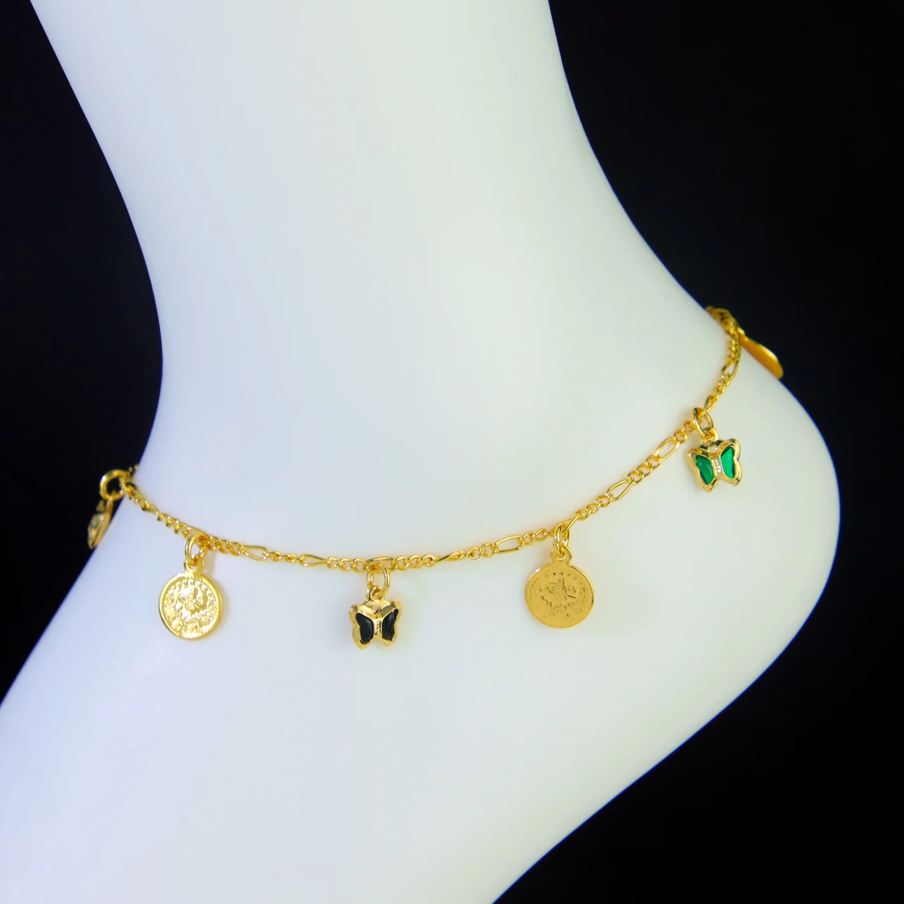 Arabische Mode Fußkettchen 21k Vergoldet Türkische Münzen Vintage Fußarmband Nigeria Islamischer Frauen Brautschmuck – Detail 36