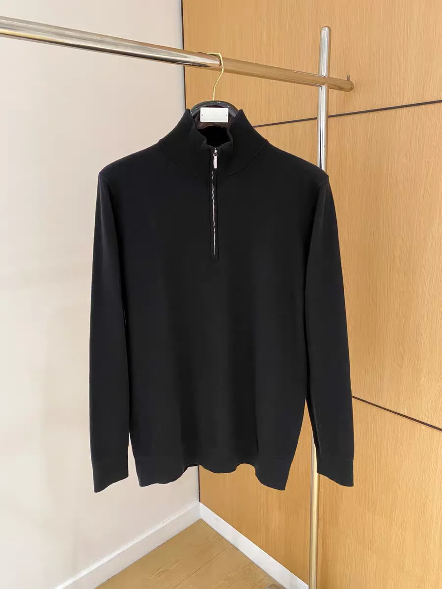 

LP 25aw old money wind half zipper pullover stand-up neck knitted sweater
