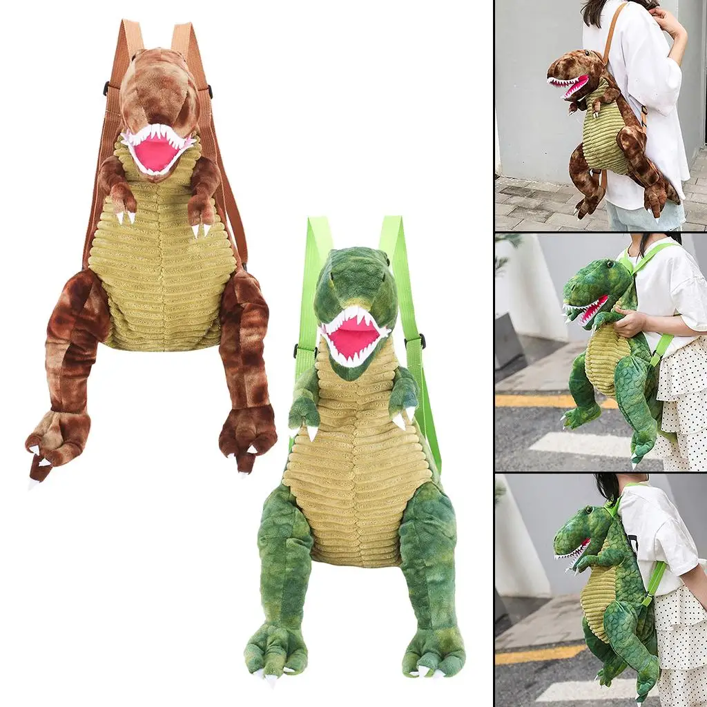 

Dinosaur Plush Doll Dinosaur-Shape Backpack Bags Anti-lost Bag Travel Bag