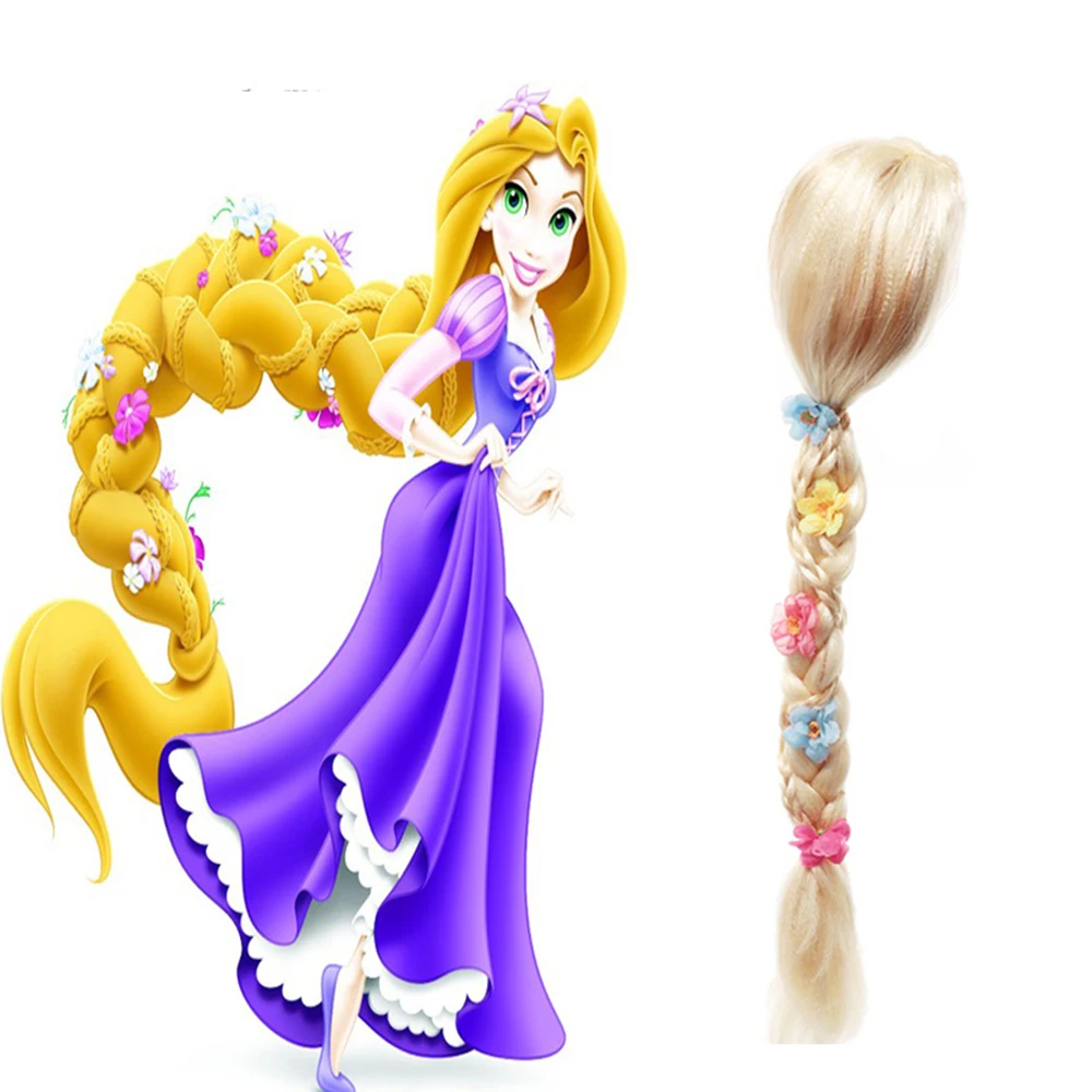 Rapunzel  Princess Wig Cosplay Accessories Rapunzel  Party Headwear Synthetic Wig