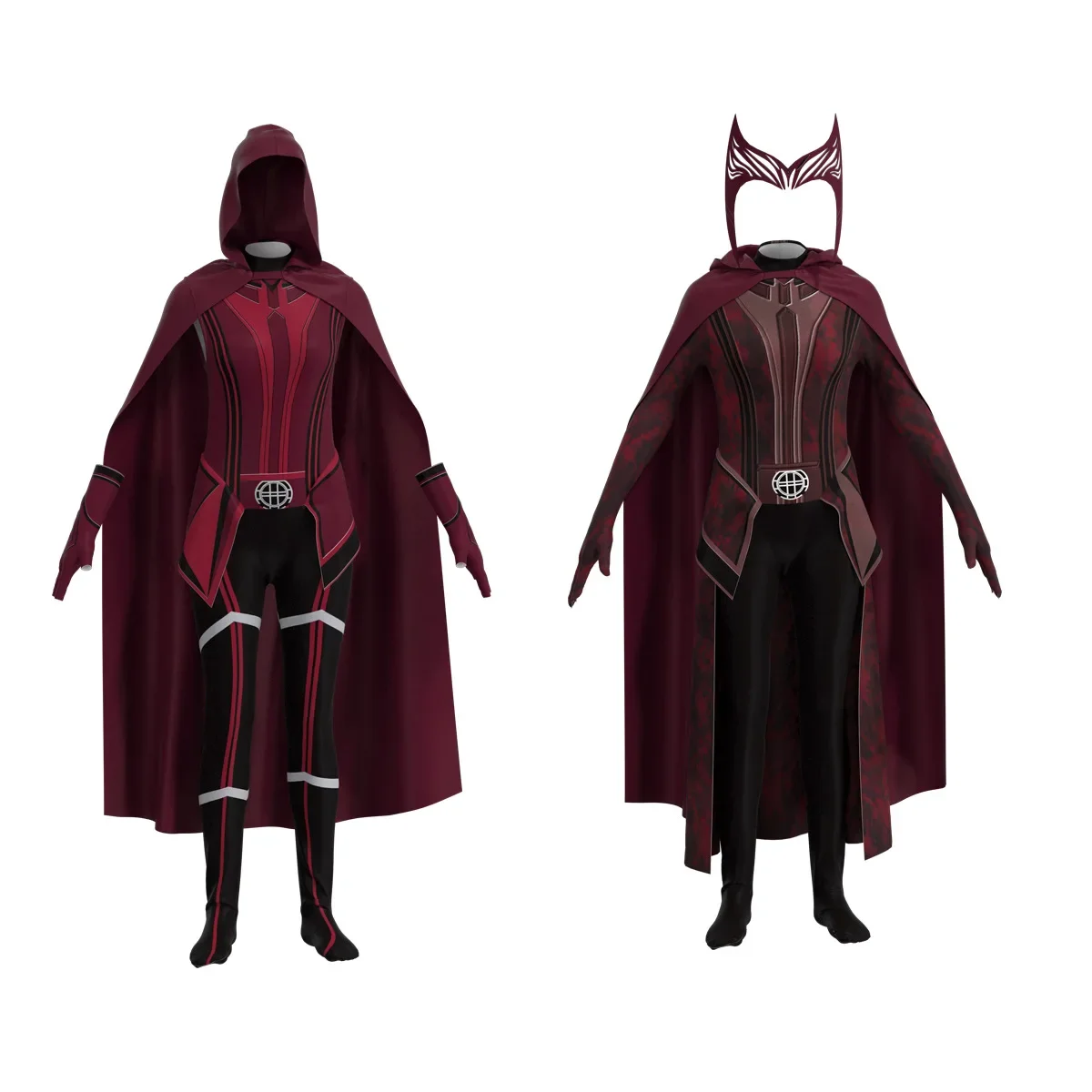 

Hot Sale Deluxe Halloween Sets Wanda Vision Cosplay Costume Cloak with Accessory Scarlet Witch Outfit Wanda Maximoff Costume