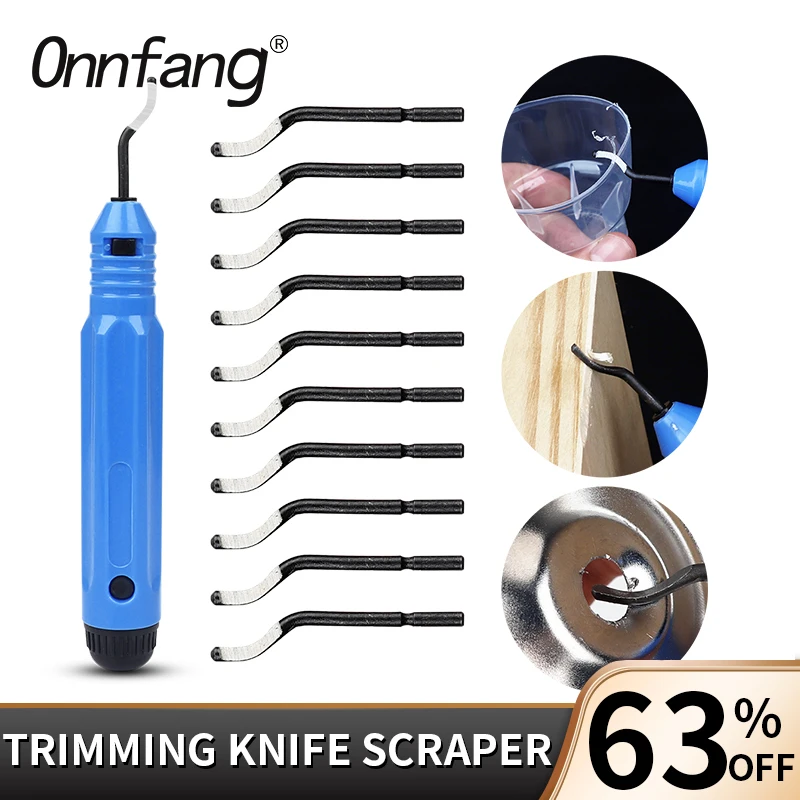 Onnfang Scraper Deburring Tool Trimming knife for Wood Plastic Aluminum Copper and Steel NB1100