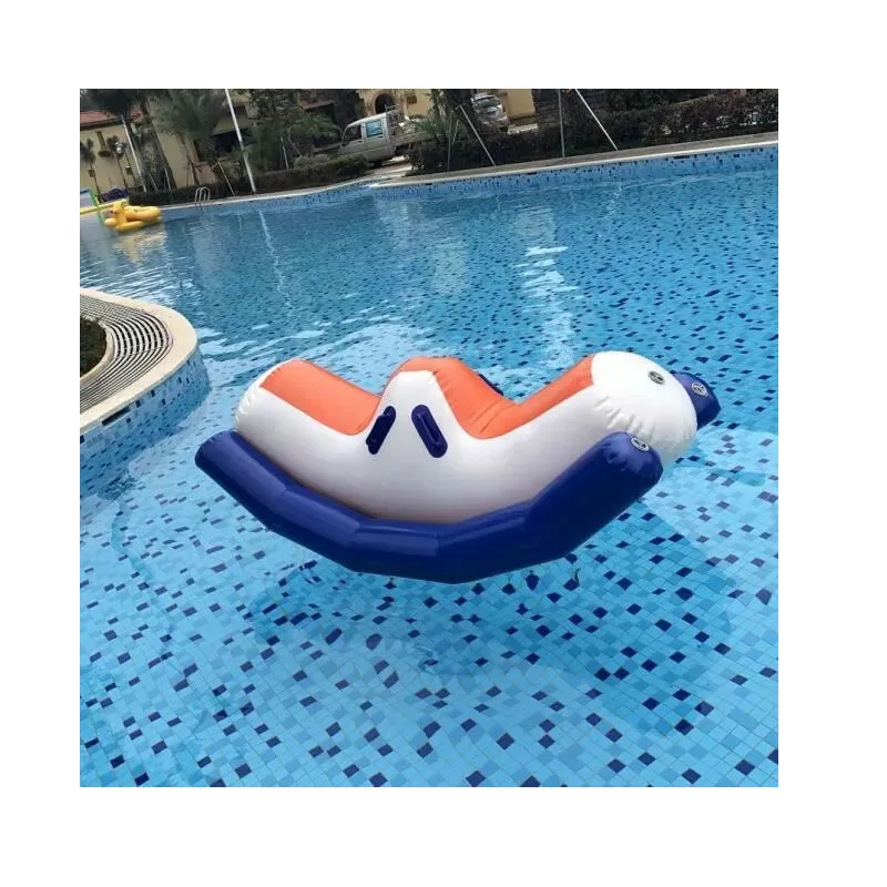 

Inflatable Pool Toys Floats Water Game Seasaw Inflatable Totter for Water Park