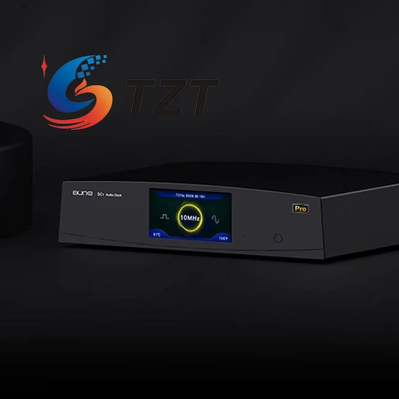 TZT AUNE Silvery/Black SC1 Pro Digital Clock Generator 10MHz Reference Level HiFi OCXO Audio Clock 220V/110V