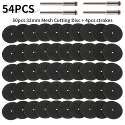54PCS Abrasive Cutting Disc 32mm W/ Mandrels Grinding Polishing Wheels For Dremel Accesories Metal Cutting Rotary Tool Saw Blade