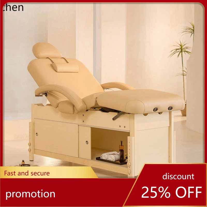 CZ Beauty Bed Fixed Lifting with Bed Cabinet Storage Organizer for Beauty Salon Massage Bed