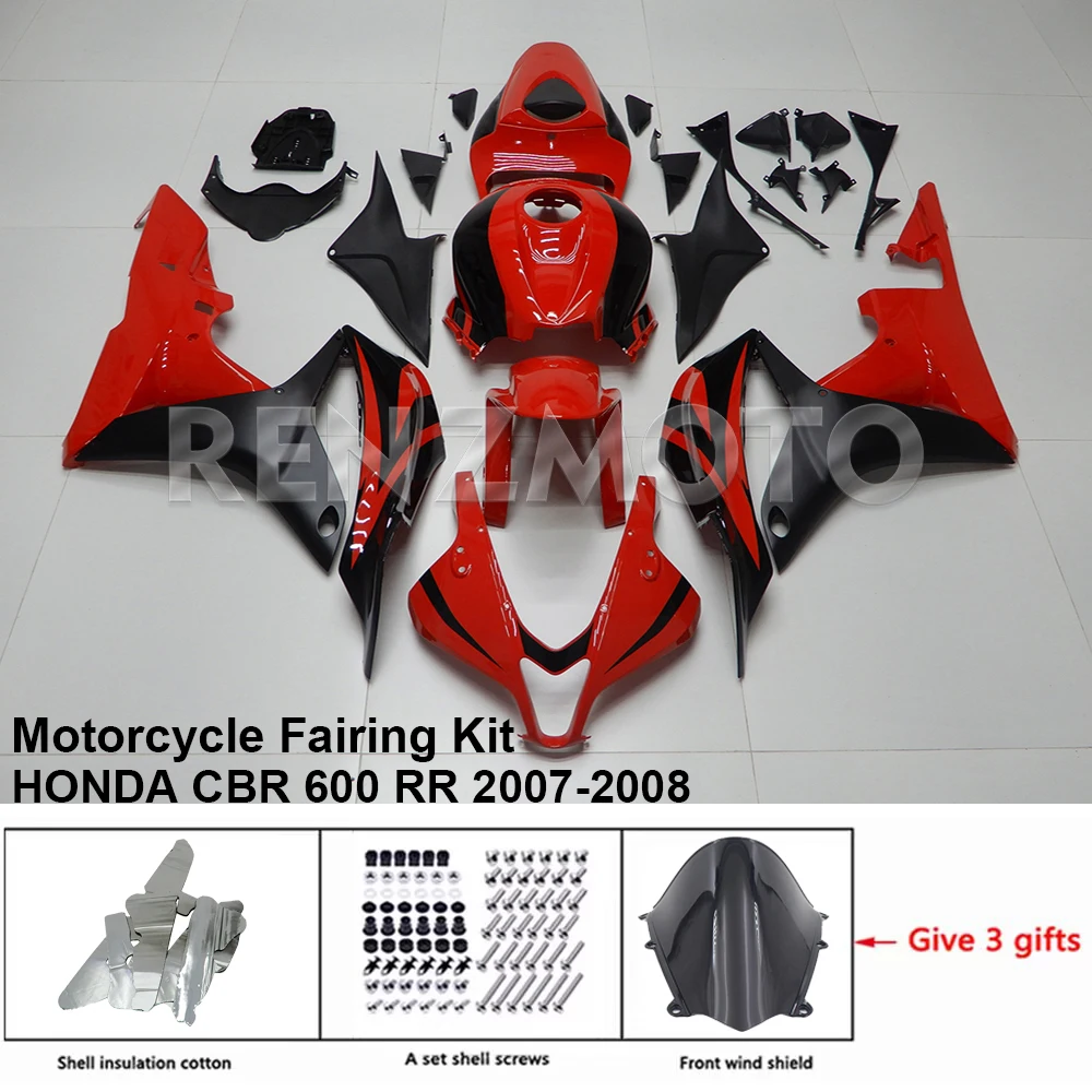 for CBR600RR F5 2007 2008 CBR600 RR CBR 600RR 07 08 New ABS Motorcycle full Fairings Kit Injection Red Blue Bodywork Set