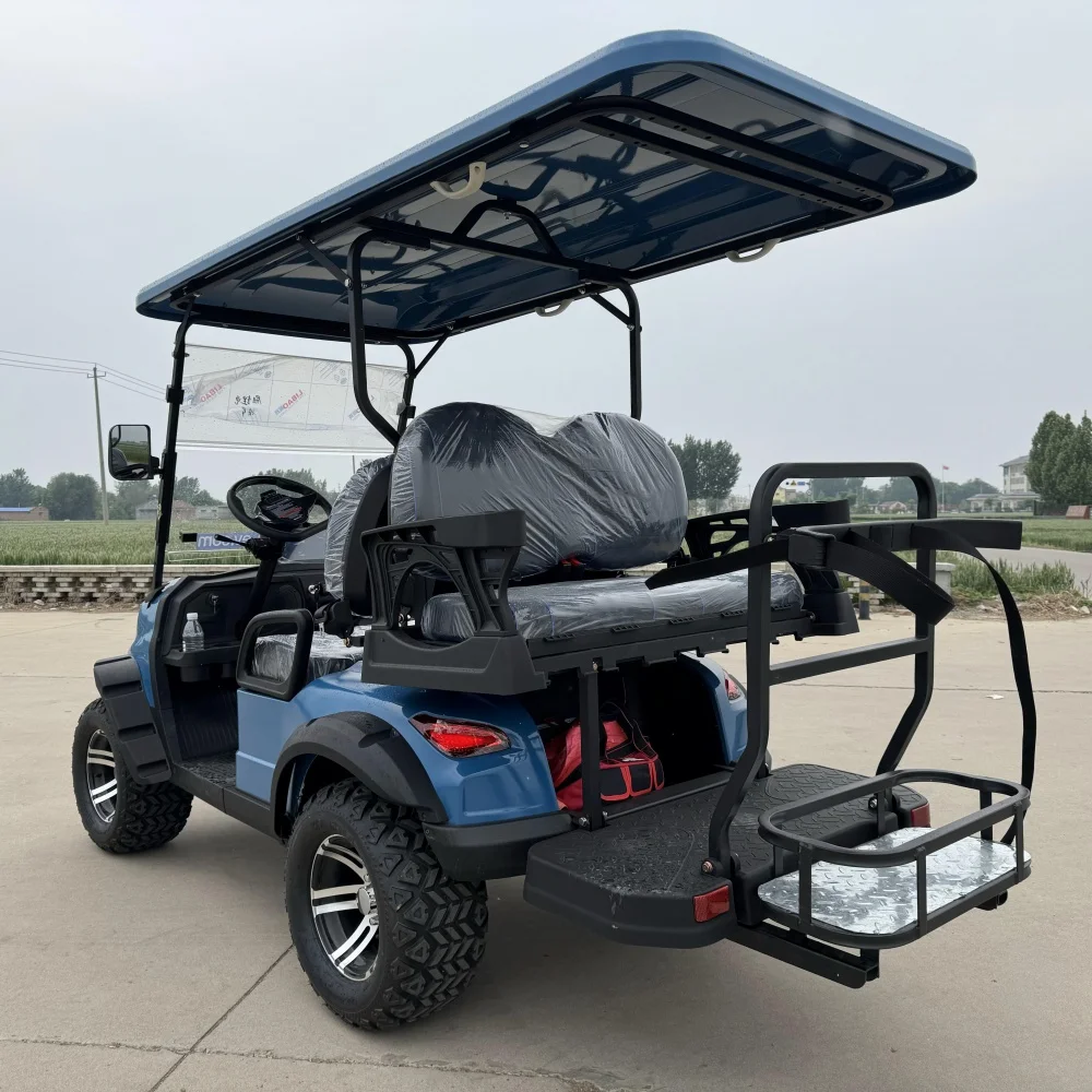 2024 New Model 2+2 Seats With Trunk  Golf Stand 70v Lithium Battery 7KW AC Motor Powerful Electric Golf Cart