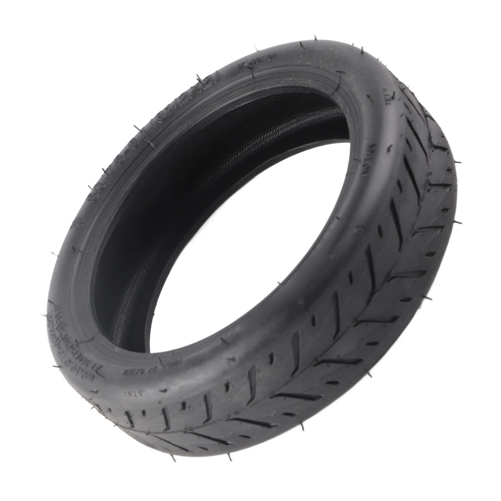 

50/75‑6.1 Electric Scooter Tire Rubber Grooves Excellent Grip Shock Absorption Electric Scooter Parts Scooter Tire