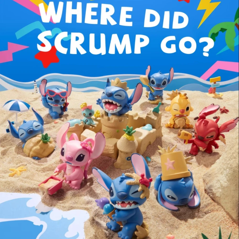 

Новая слепая коробка Stitch Where Did Scrump Go Series Kawaii Фигурки Орнамент Подарок на день рождения для детей Игрушка-сюрприз Mystery Box Подарочная игрушка