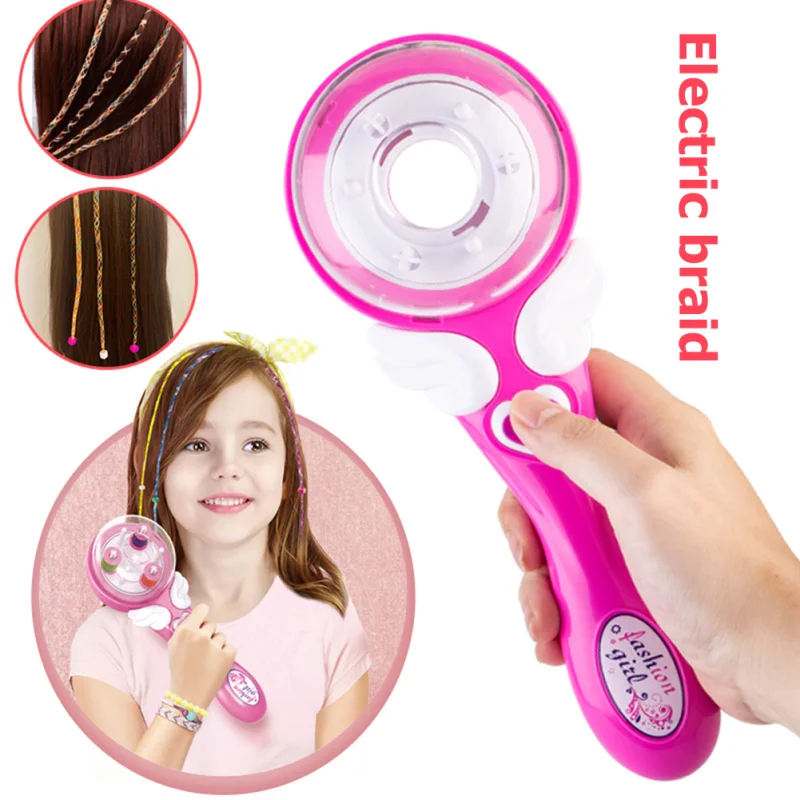 Girls Electric Automatic Hair Braider Machine DIY Hairstyle Tool Twist Knitting Machine Hair Decoration for Kids Girls Toys Gift