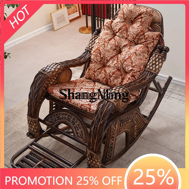 FG good-looking  new natural rattan yard outdoor courtyard rattan chair backrest high-end large
