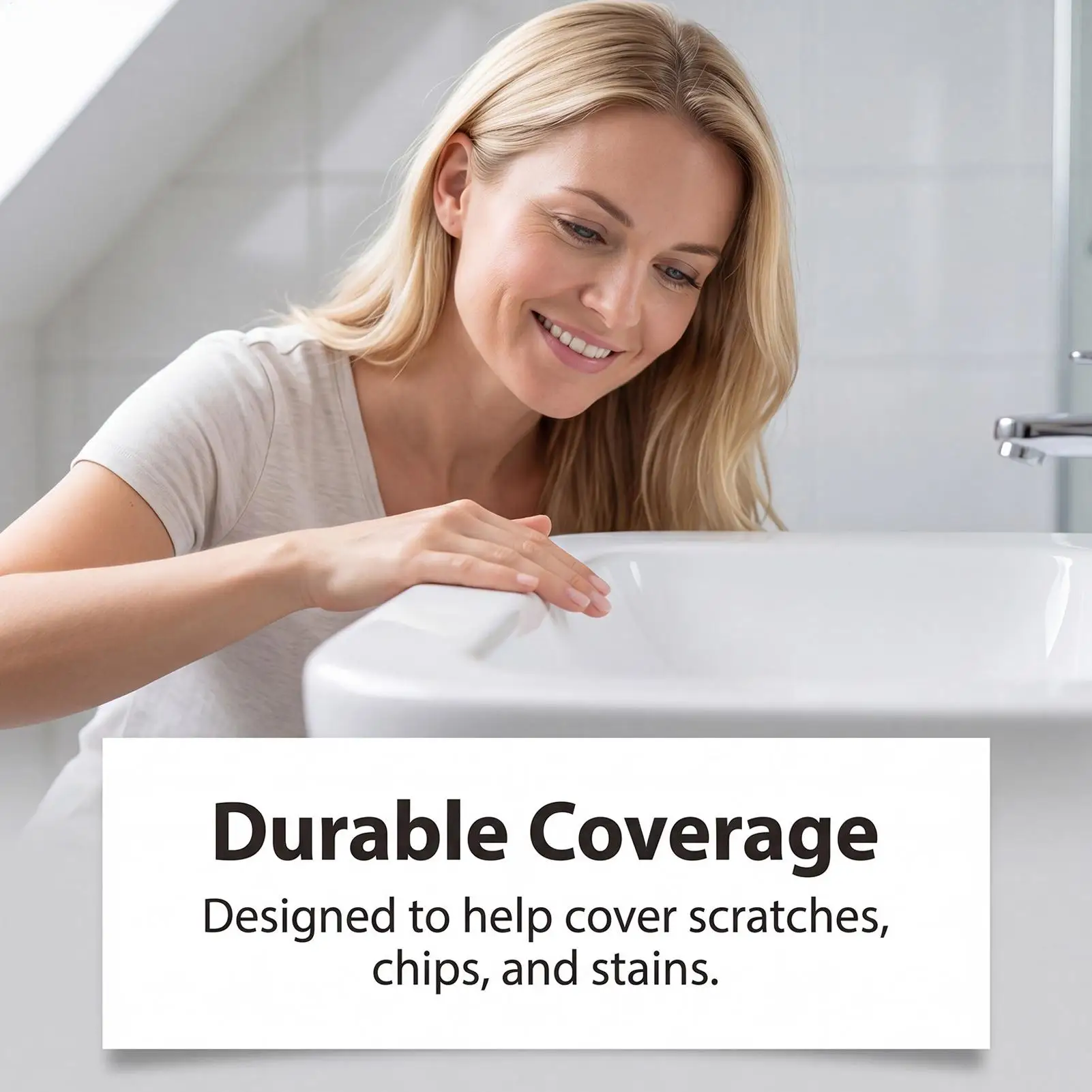 Tile Repair Paint Brush-On Waterproof Moisture-Resistant Solution White Porcelain Repair Paint for Sink Bathroom Washroom