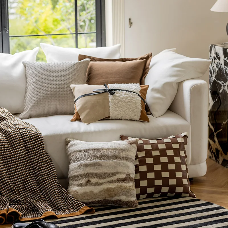 45x45cm Nordic Modern Throw Pillow Cover Fashionable and Luxurious Sofa Cushion Waist Cover Home Decoration Pillowcase