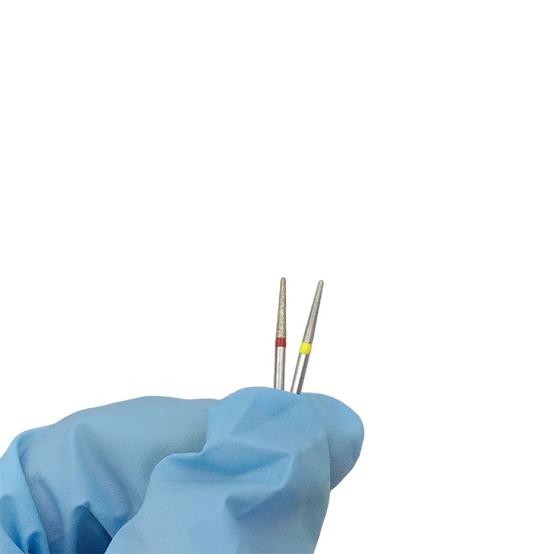 10pcs/Set Dental Diamond Burs Drill Handpiece Handle Diameter 1.6mm Polishing Materials TR Series