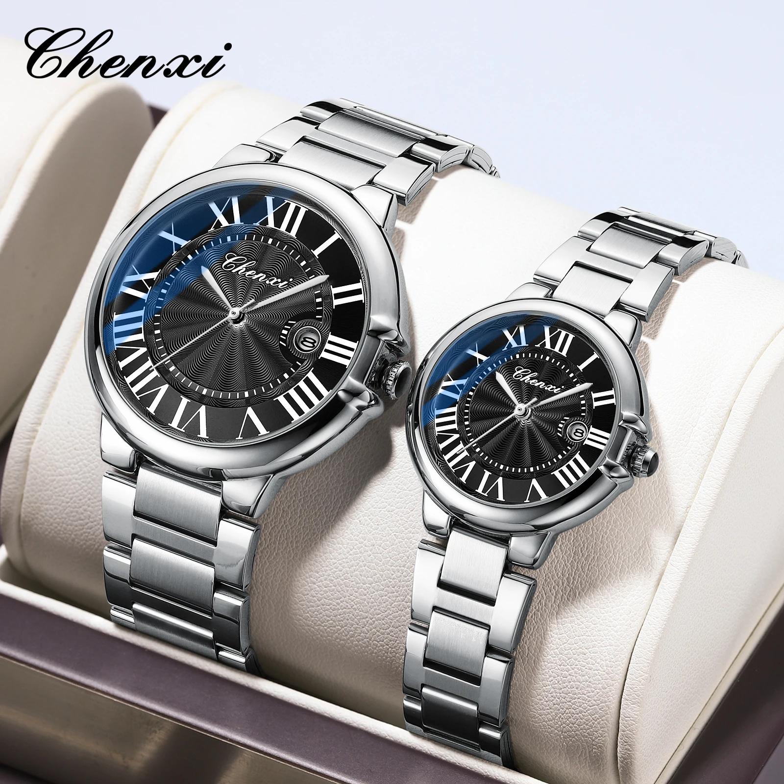 CHENXI 039 Hot Sales Ladies men Watches Luxury Fashion Stainless Steel Silver Wristwatches Watch For Couple Gifts New 2024