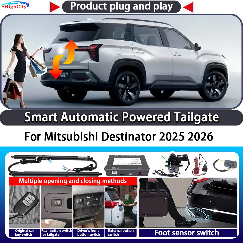 For Mitsubishi Destinator 2025 2026 Smart Automatic Powered Tailgate Key Control Trunk Lift Close Kit Electric Power Tailgate