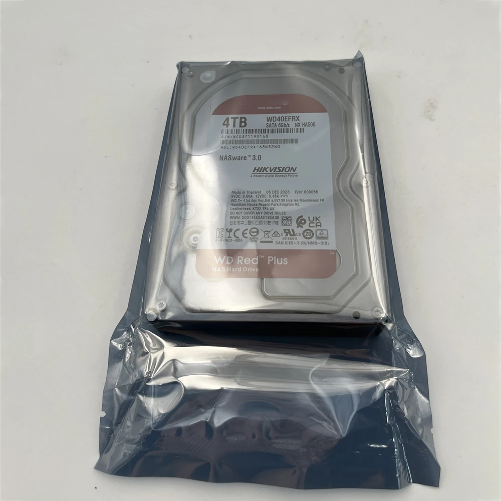 WD40EFRX 4T 3.5 "NAS Server Hard Disk 5400 RPM 64M SATA