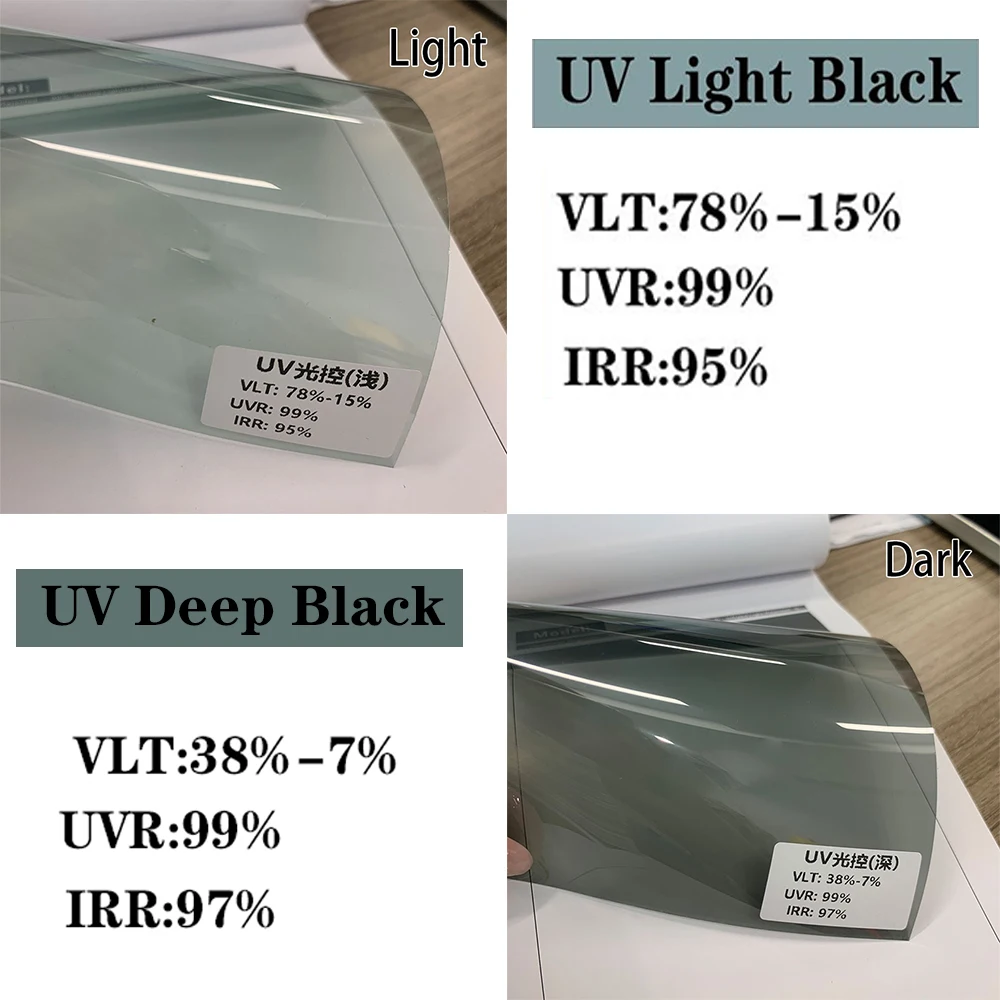 3/2/1M Car Window Photochromic Film Color Change Heat Rejection Anti UV Self-Adhesive anti-Scratch Protector Films For most cars