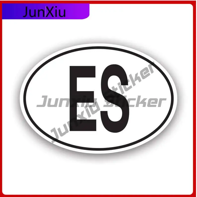 

Es El Salvador Country Code Oval Sticker Uv Protected Decalssalvadoran Country Code Euro Ovals Car Sticker Vinyl Decal