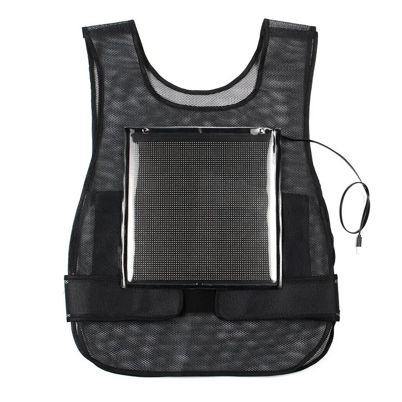 

LED vest full color display custom advertising vest driving exhibition promotion