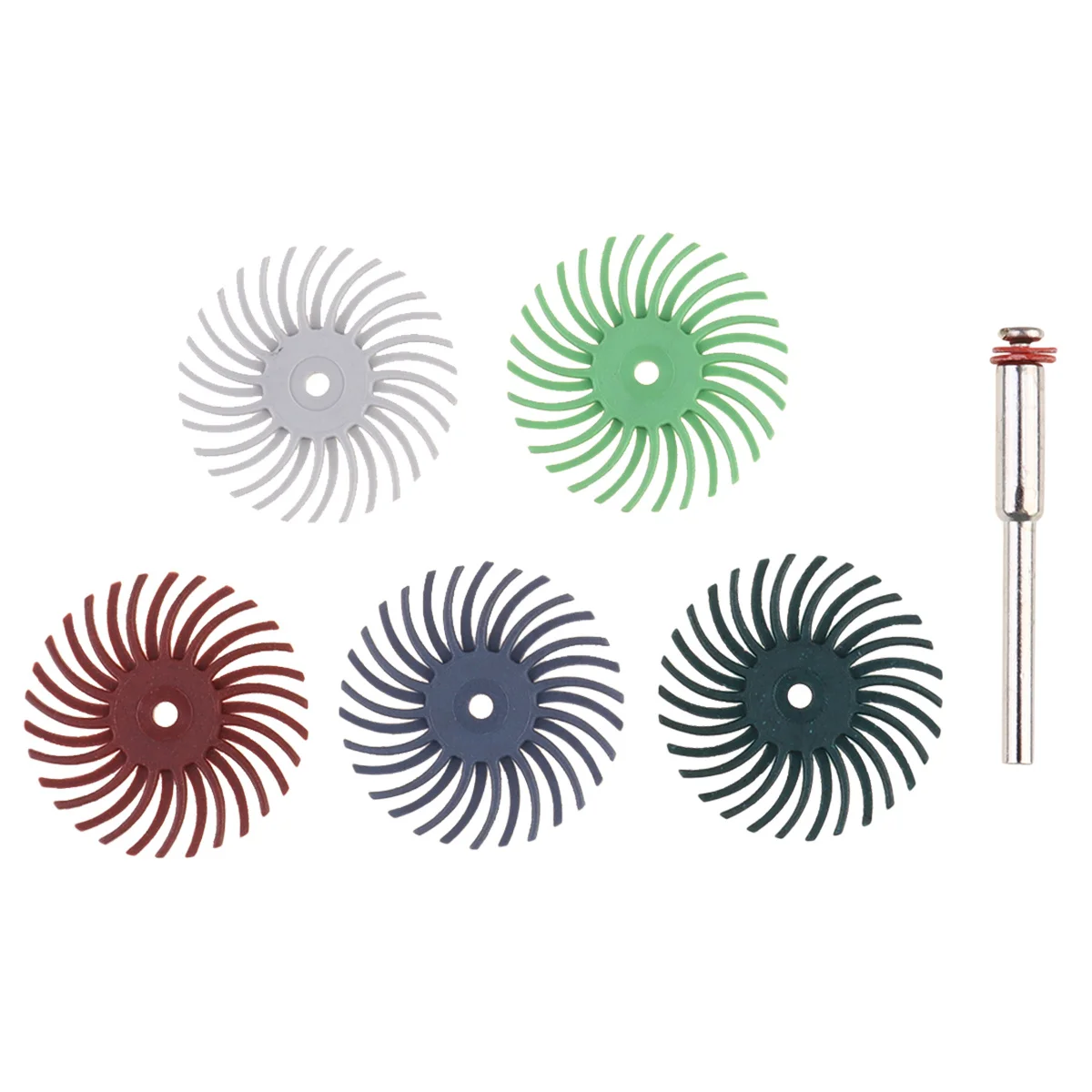 

6pcs Impeller Slit Grinding Wheels Rotary Polishing Disc For Deburring Cleaning Finishing Jewelry Diy Crafts