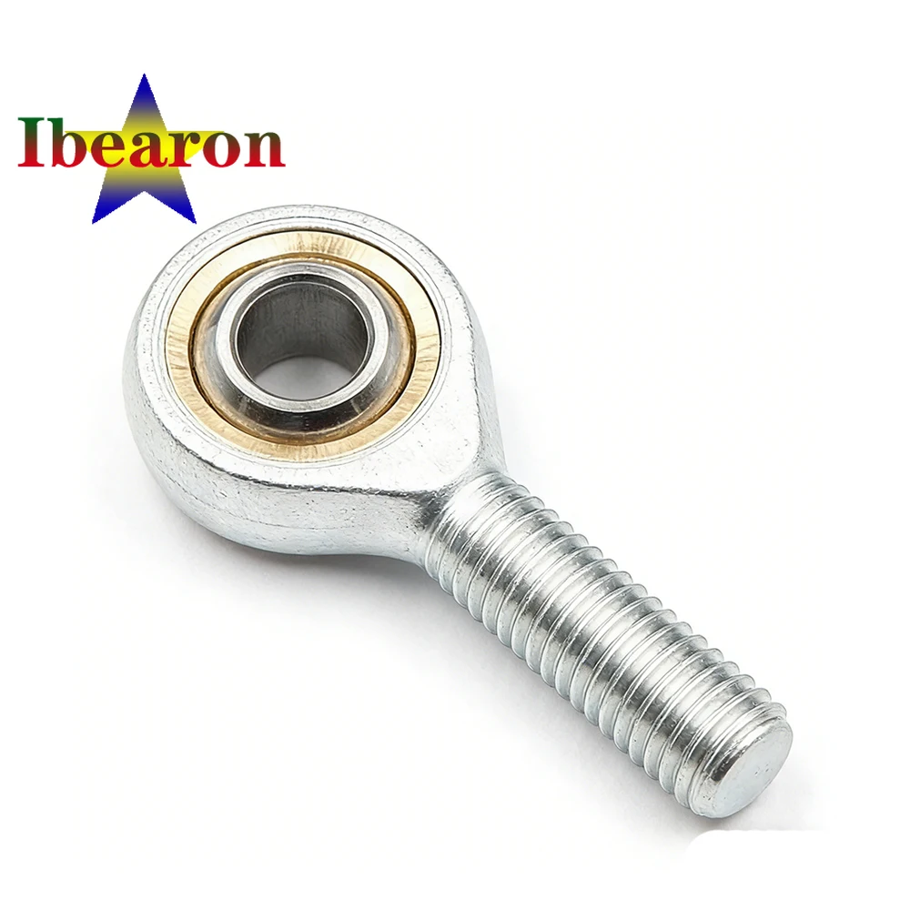 1PCS SA28T/K SAL28T/K Self-lubricating Rod End Bearings Male Threads Steel On PTFE-metallic Fabric Maintenance Free