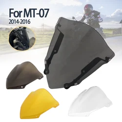 自転車用ウィンドデフレクター,スポーツフロントガラス,フロントガラス,ヤマハmt07用,MT-07 fz07 FZ-07 2014-2017