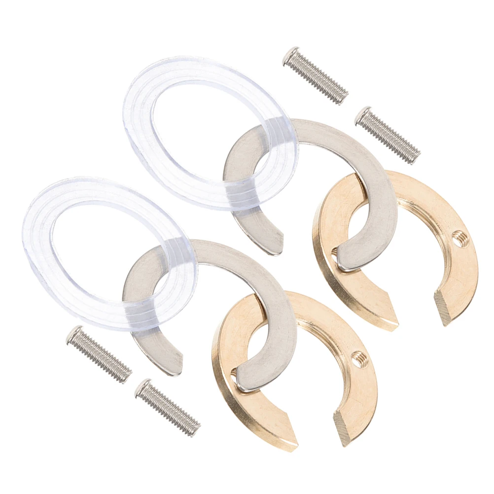 

2 Sets Faucet Lock Nut Kit Anti-loose Fasteners for Kitchen Bathroom Sinks Drain Strainer Hen Sink Stabilizer Fixing Accessories