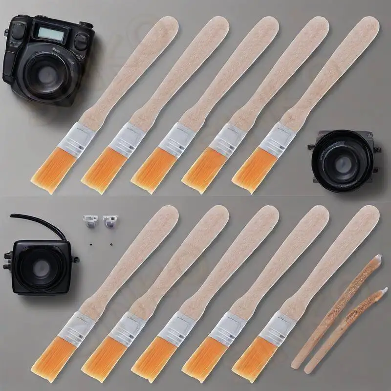 10 Uds. Cepillos de cerdas de nailon con mango de madera de alta calidad para eliminación de residuos de flujo de soldadura, teclado, limpieza de PC y proyectos de arte