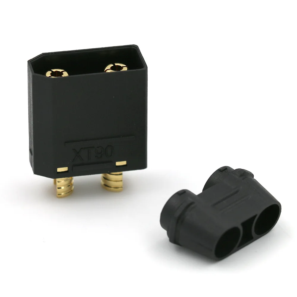 5Pair Black XT90 XT-90 Male Female Bullet Connectors Power Plug with Heat Shrink for RC Lipo Battery Motor