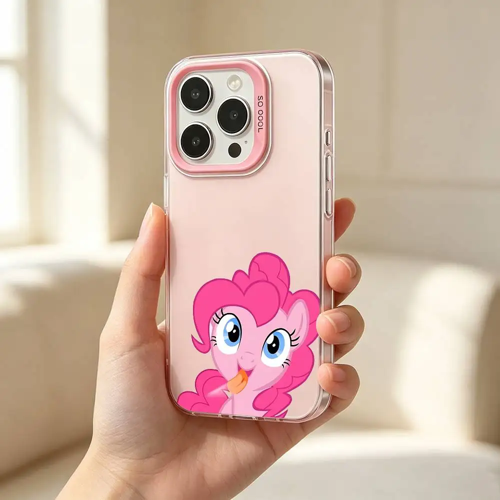 Funda de Teléfono Kawaii con Diseño de Anime M-My-Little P-Pony para iPhone 17 16 15 11 12 13 14 Pro Max 16 Plus 12 Mini 7 8 XR XS 15Pro MAX