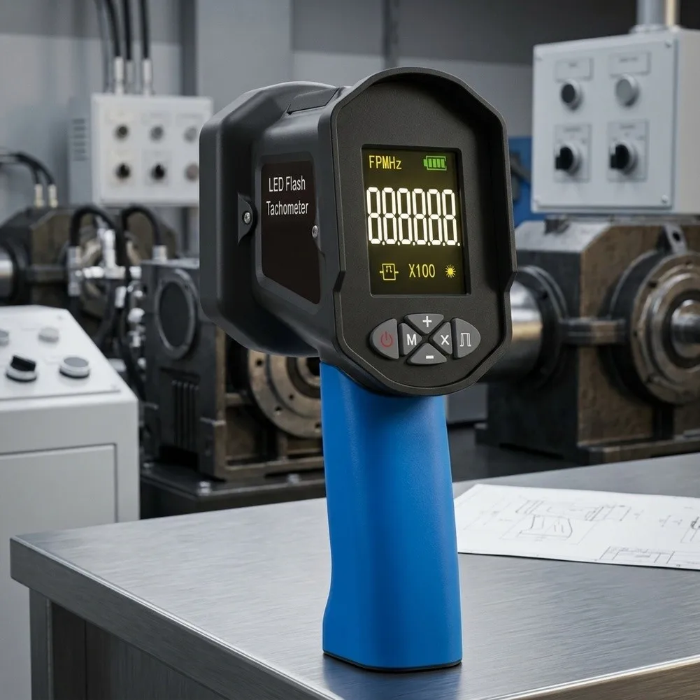 1pc HP-8000B Stroboscope Still Imager Tachometer Motor Measuring Instrument HP-8000B Flashing Light Tachometer For CNC Machining